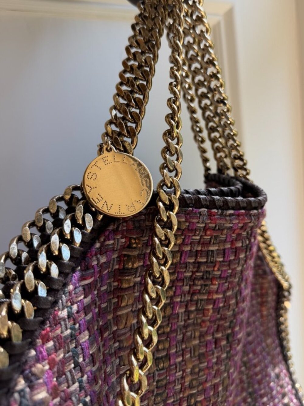 Stella McCartney Falabella Boucle Tweed Foldover Tote - Picture 7 of 16